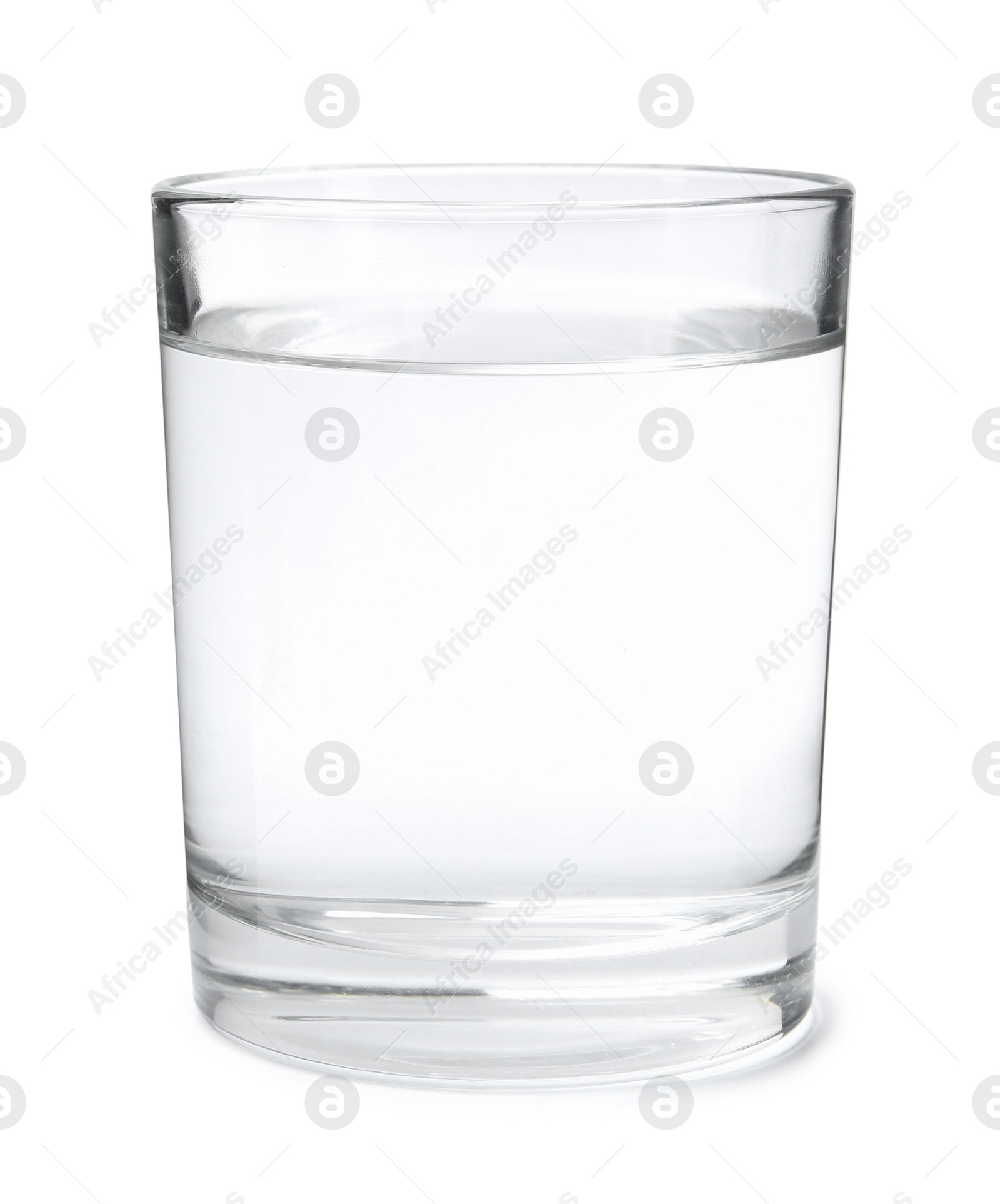 Glass with dirty water isolated on white Photo of Glass with dirty water isolated on white