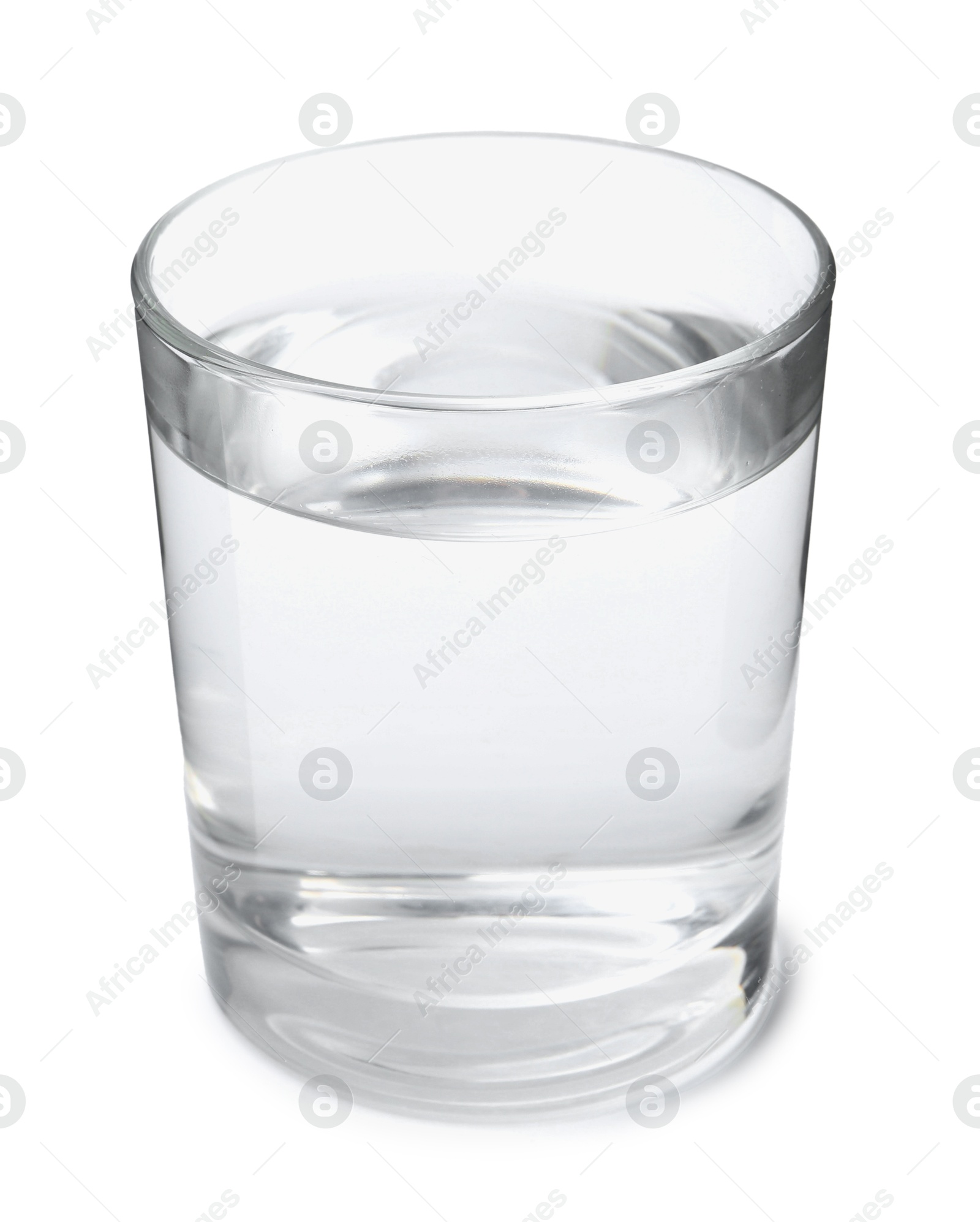 Glass with dirty water isolated on white Photo of Glass with dirty water isolated on white