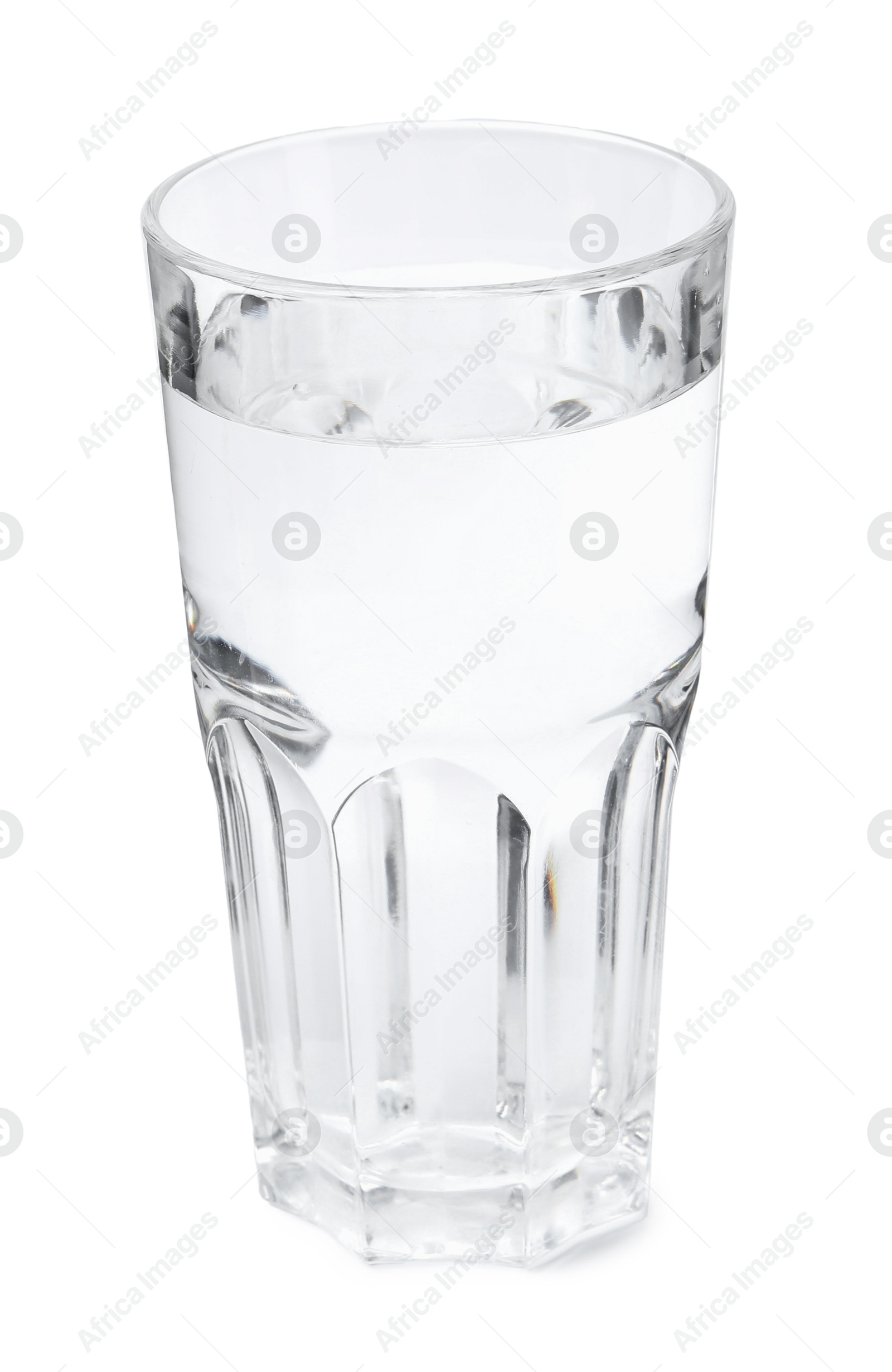 Glass with dirty water isolated on white Photo of Glass with dirty water isolated on white