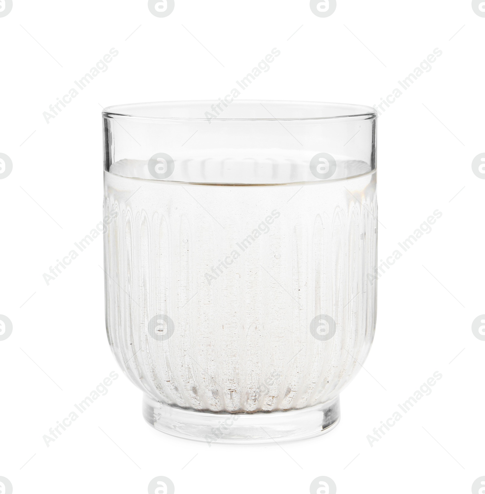 Glass with dirty water isolated on white Photo of Glass with dirty water isolated on white