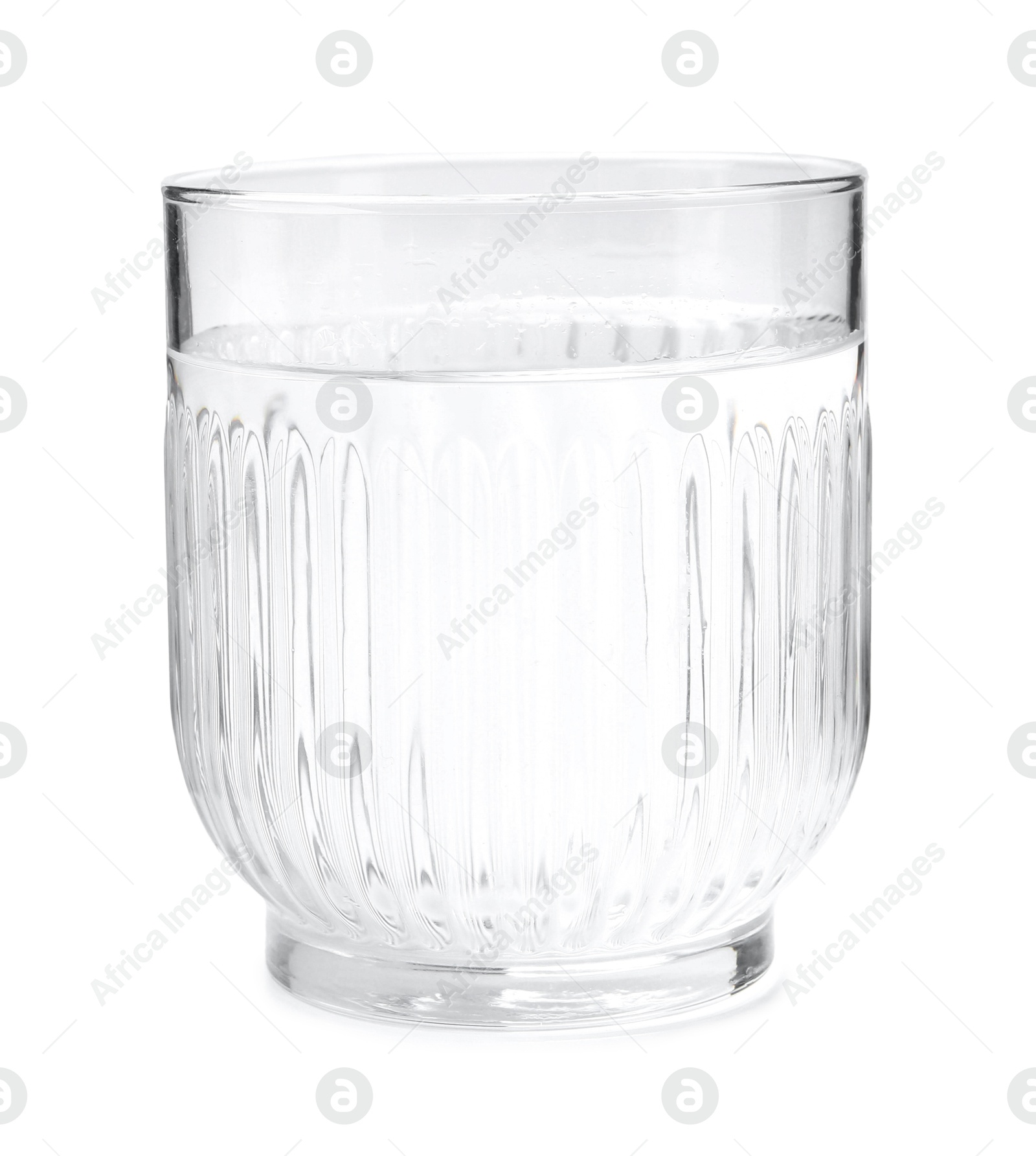 Glass with dirty water isolated on white Photo of Glass with dirty water isolated on white