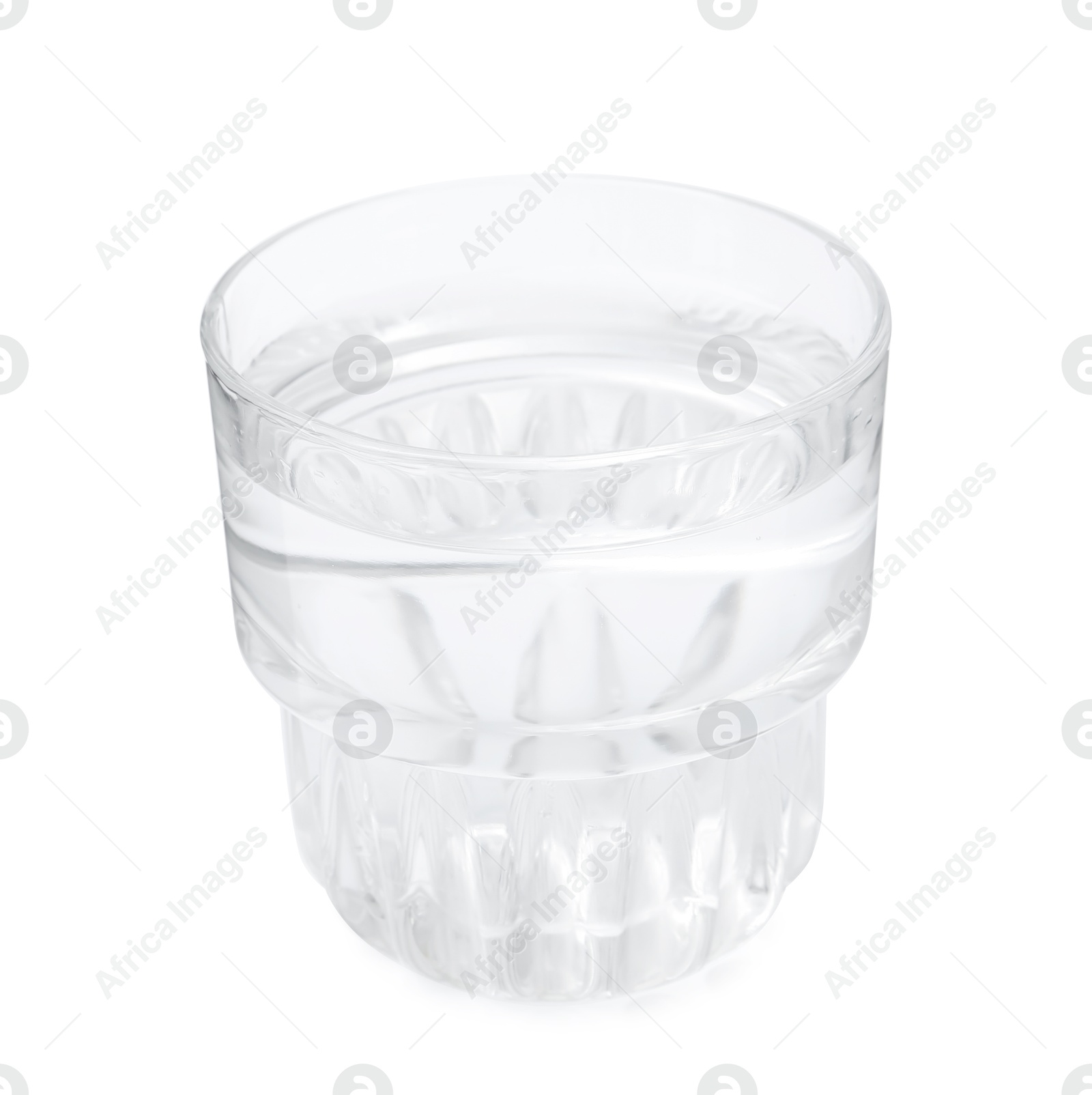 Glass with dirty water isolated on white Photo of Glass with dirty water isolated on white