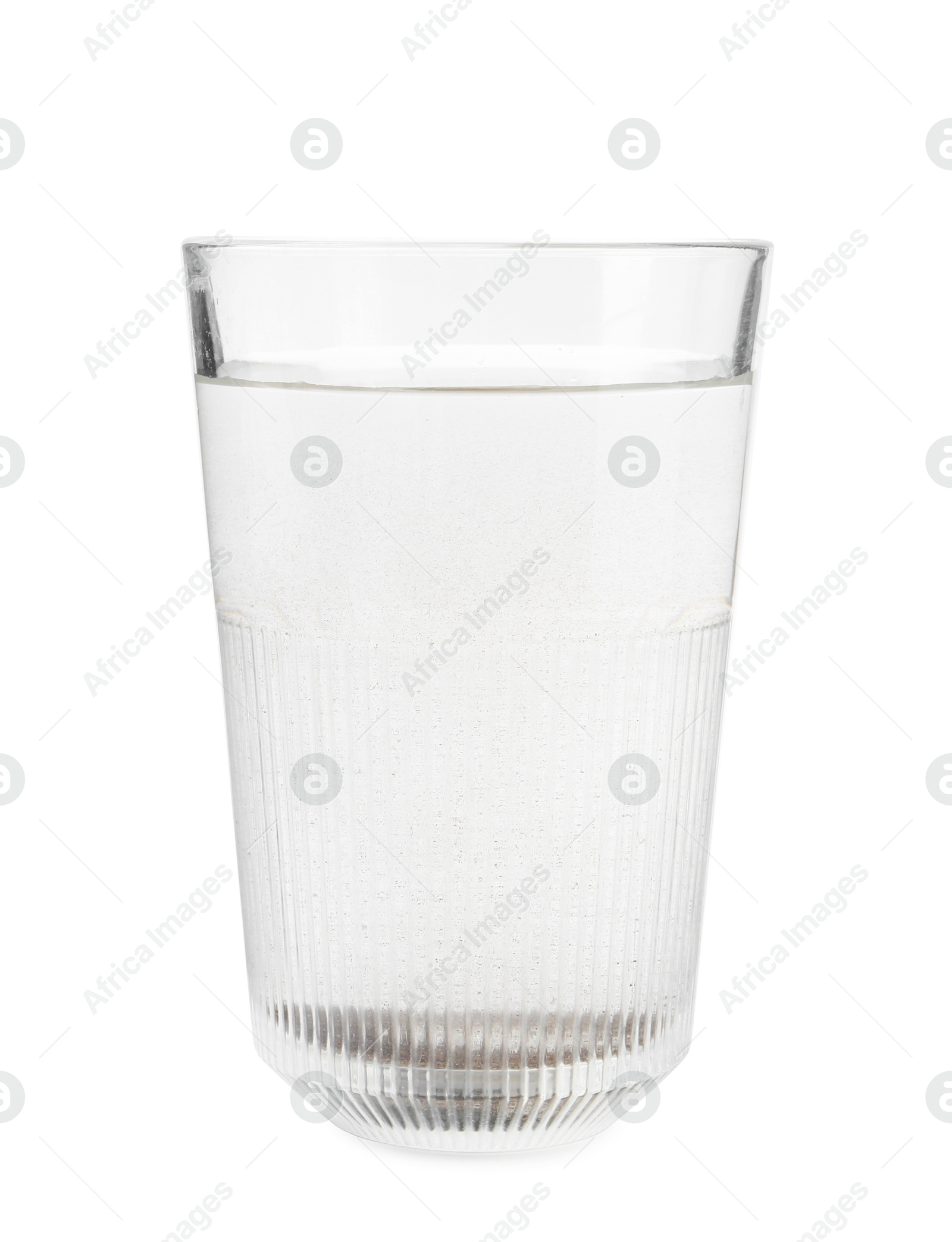 Glass with dirty water isolated on white Photo of Glass with dirty water isolated on white