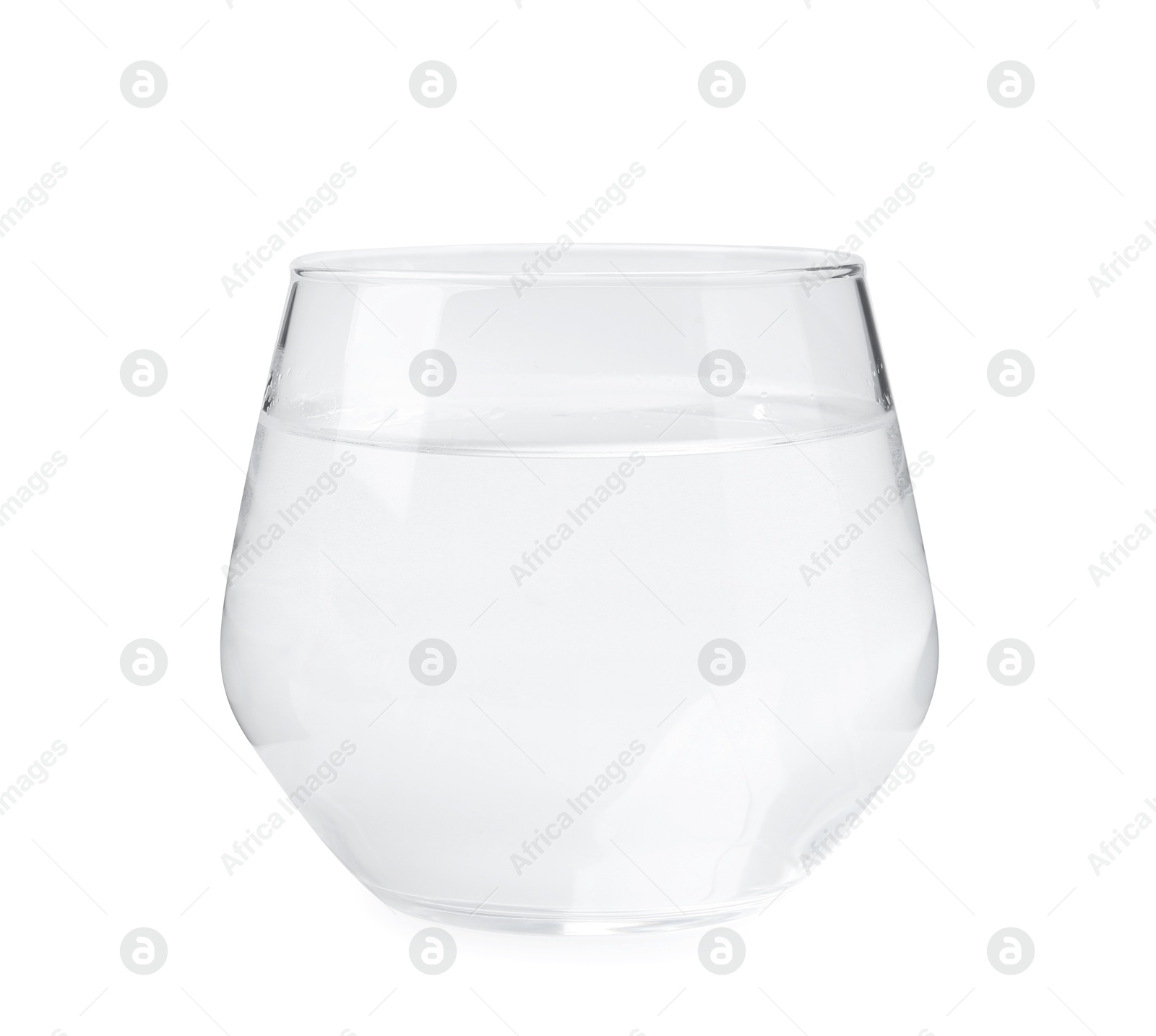 Glass with dirty water isolated on white Photo of Glass with dirty water isolated on white