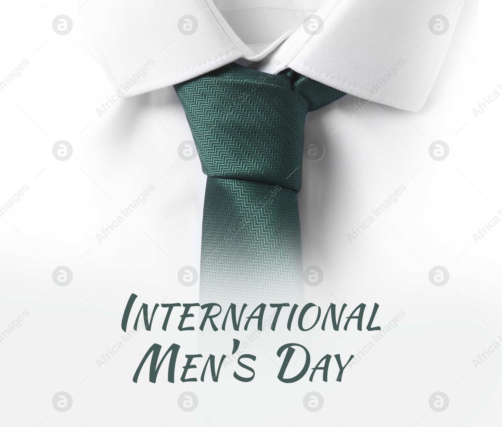 International Men's Day card with shirt and necktie Image of International Men's Day card with shirt and necktie