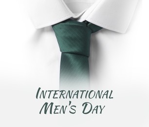 Image of International Men's Day card with shirt and necktie