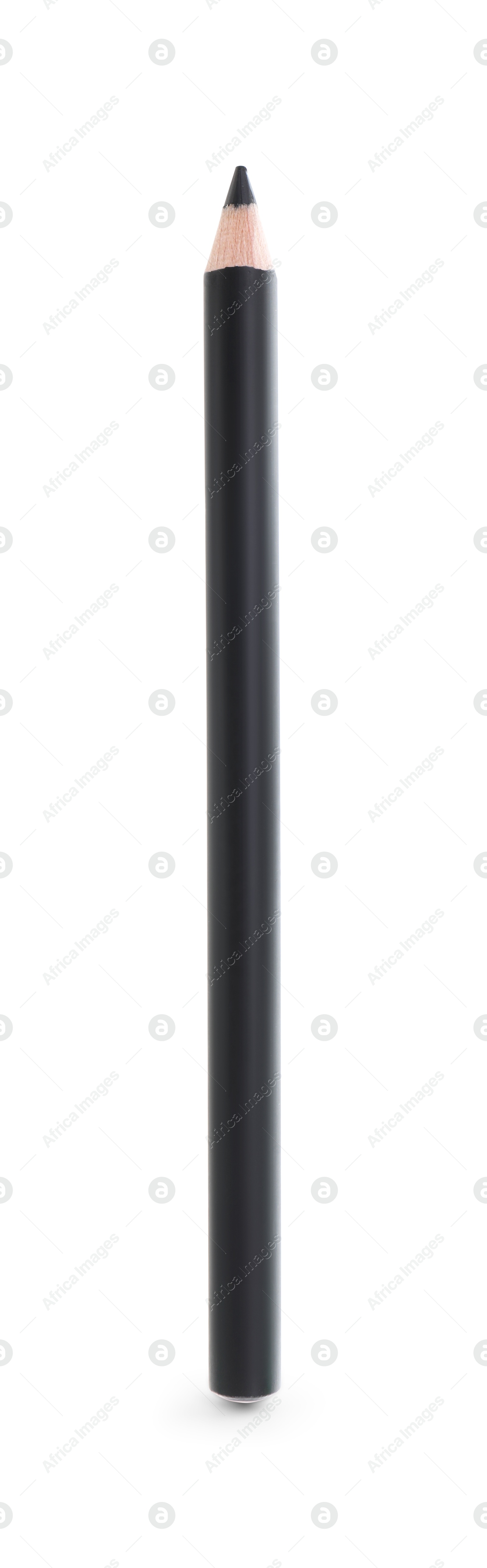 One black eyebrow pencil isolated on white Photo of One black eyebrow pencil isolated on white