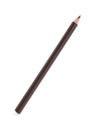 Photo of One brown eyebrow pencil isolated on white