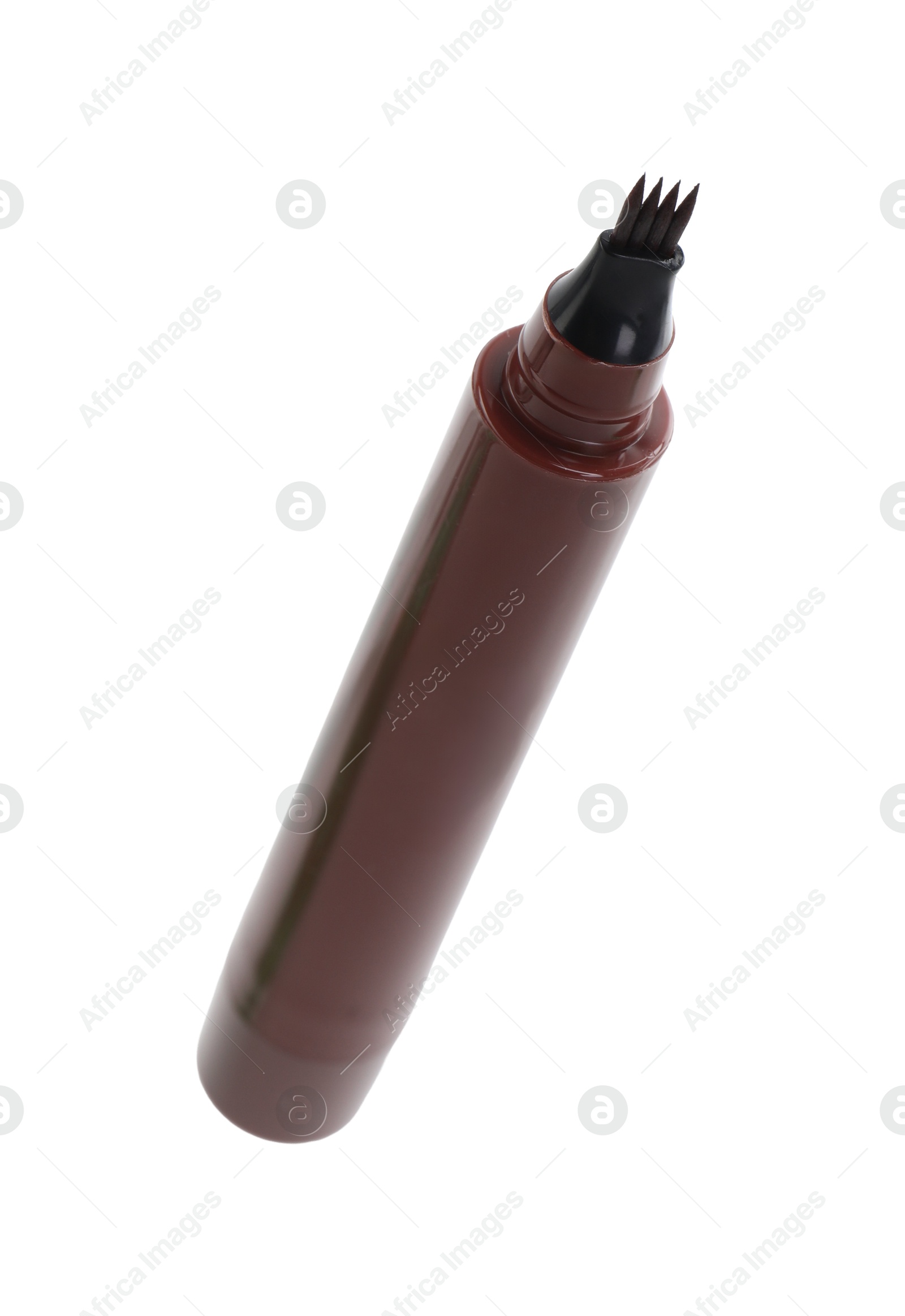 One liquid eyebrow pencil isolated on white Photo of One liquid eyebrow pencil isolated on white