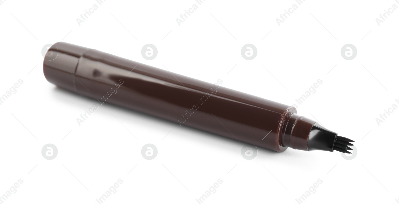 One liquid eyebrow pencil isolated on white Photo of One liquid eyebrow pencil isolated on white