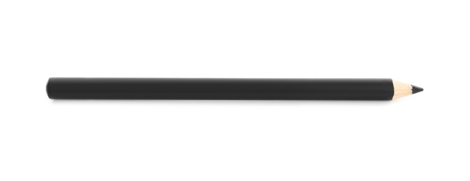 Photo of One black eyebrow pencil isolated on white