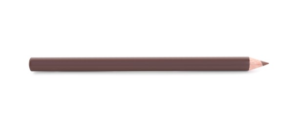 Photo of One brown eyebrow pencil isolated on white