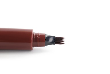 Photo of One liquid eyebrow pencil isolated on white