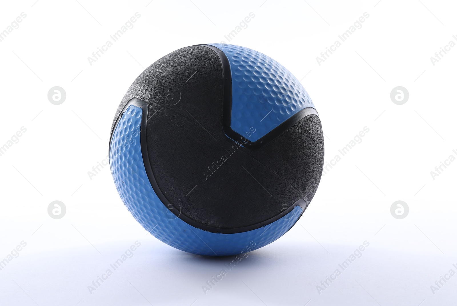 One color medicine ball on white background Photo of One color medicine ball on white background