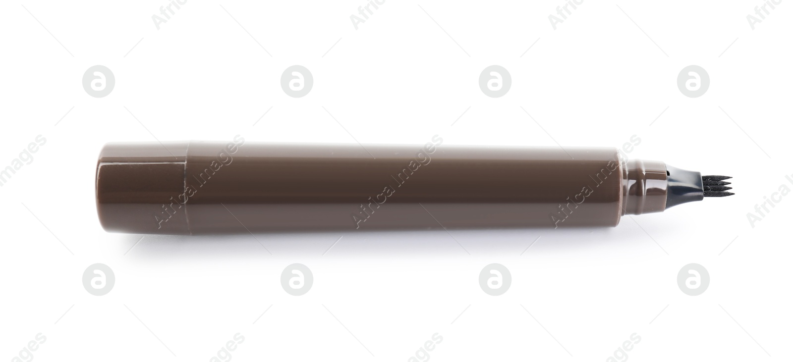 One liquid eyebrow pencil isolated on white Photo of One liquid eyebrow pencil isolated on white