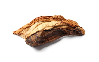 Photo of Piece of dried porcini mushroom isolated on white
