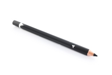 Photo of One black eyebrow pencil isolated on white