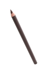 Photo of One brown eyebrow pencil isolated on white