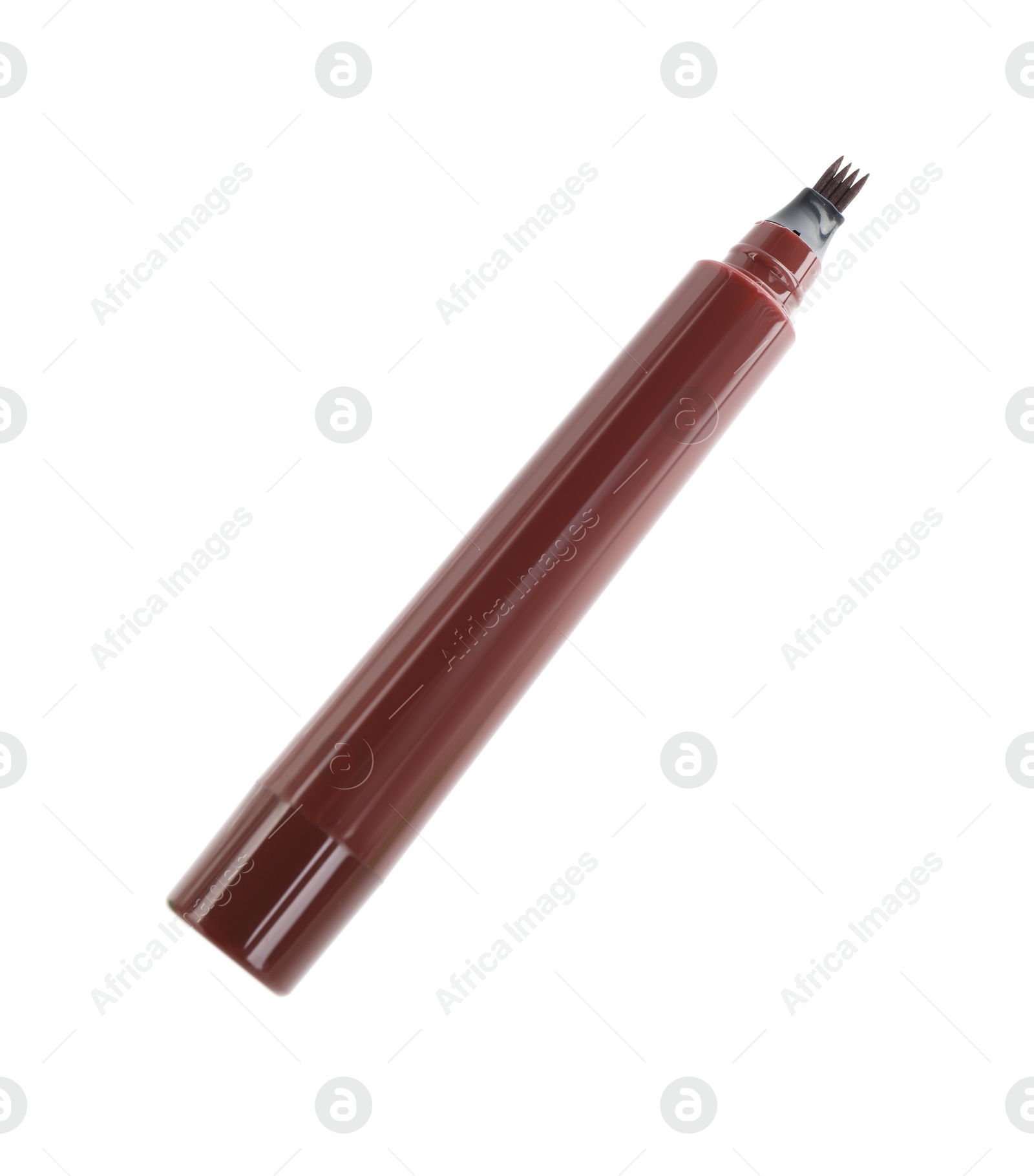 One liquid eyebrow pencil isolated on white Photo of One liquid eyebrow pencil isolated on white