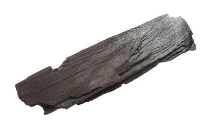 Photo of Piece of black coal isolated on white