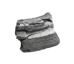Photo of Piece of black coal isolated on white