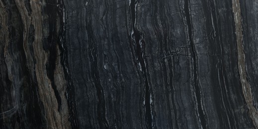 Photo of Texture of dark marble surface as background, top view