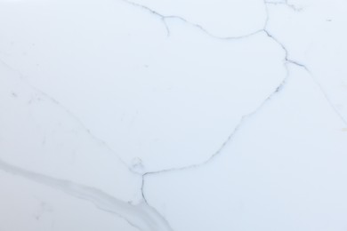 Photo of Texture of white marble surface as background, top view