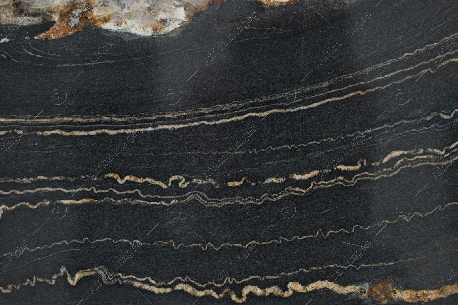 Texture of dark marble surface as background, top view Photo of Texture of dark marble surface as background, top view