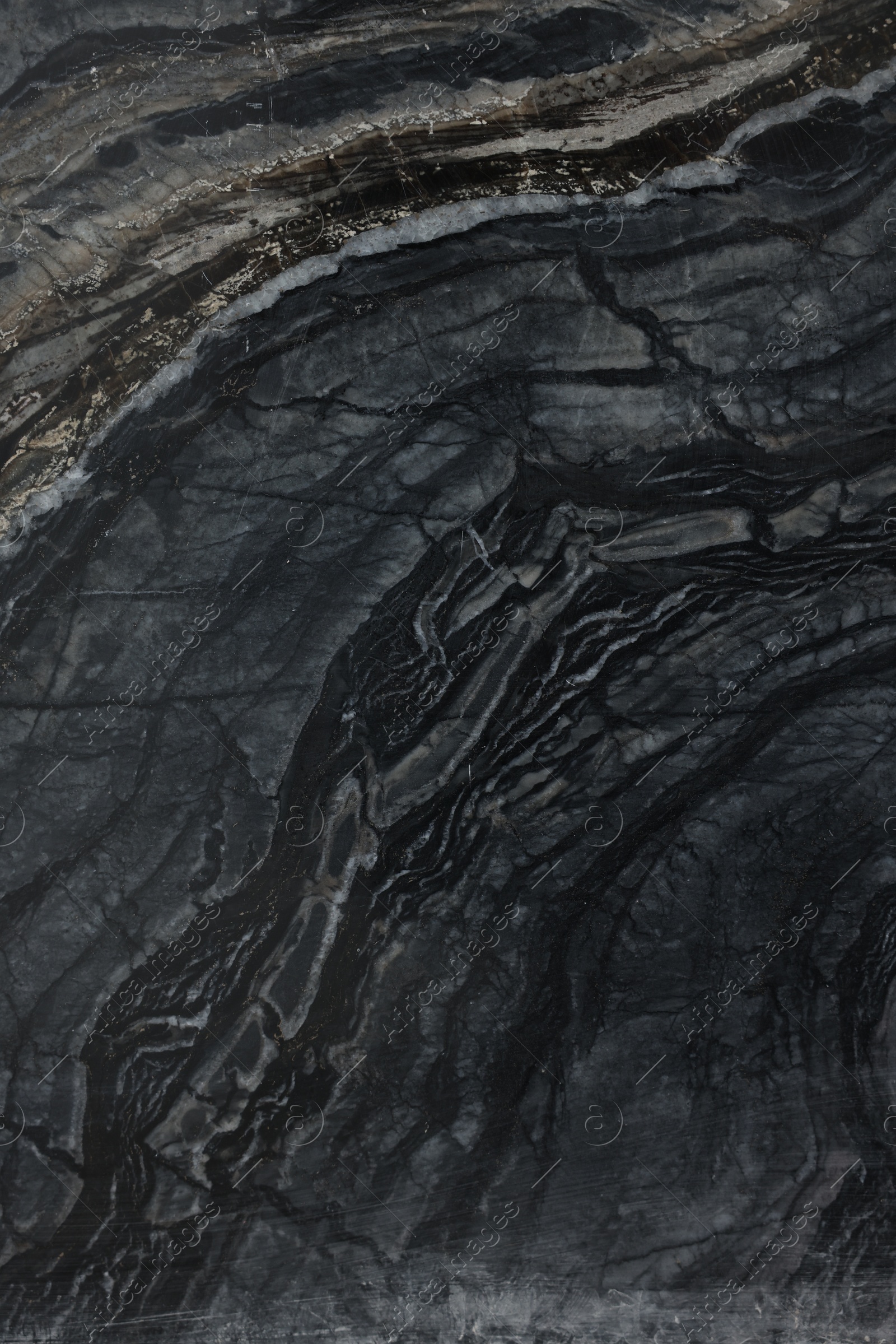 Texture of dark marble surface as background, top view Photo of Texture of dark marble surface as background, top view