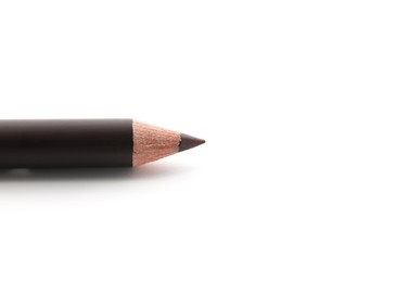 Photo of One brown eyebrow pencil isolated on white