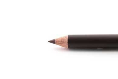 Photo of One brown eyebrow pencil isolated on white