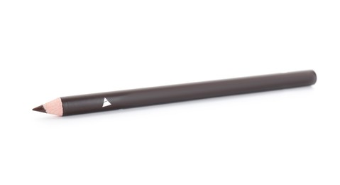 Photo of One brown eyebrow pencil isolated on white