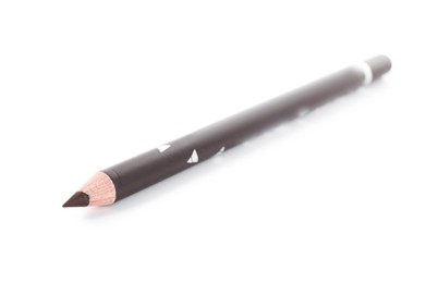 Photo of One brown eyebrow pencil isolated on white
