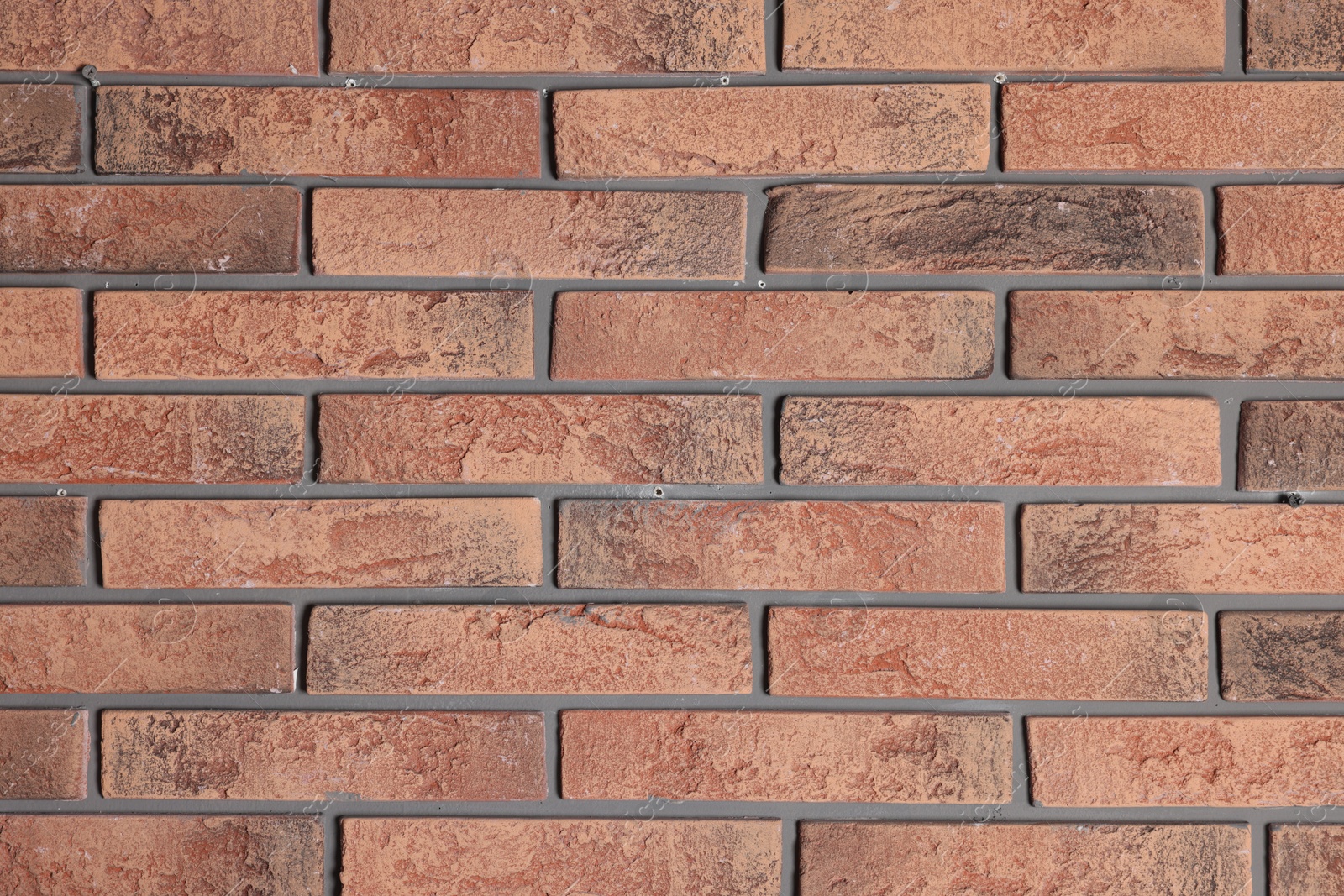 Texture of red brick wall as background, closeup Photo of Texture of red brick wall as background, closeup