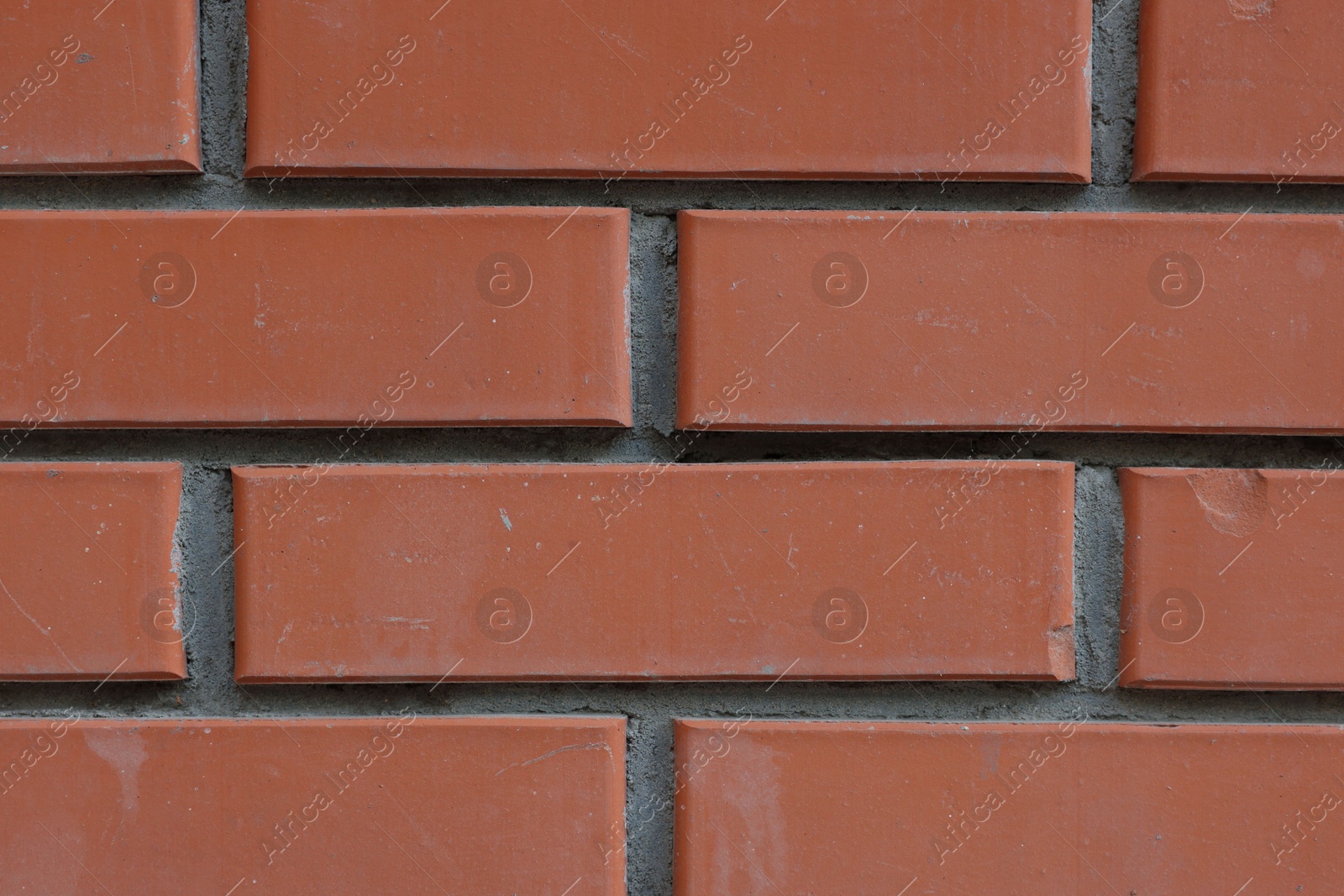 Texture of red brick wall as background, closeup Photo of Texture of red brick wall as background, closeup