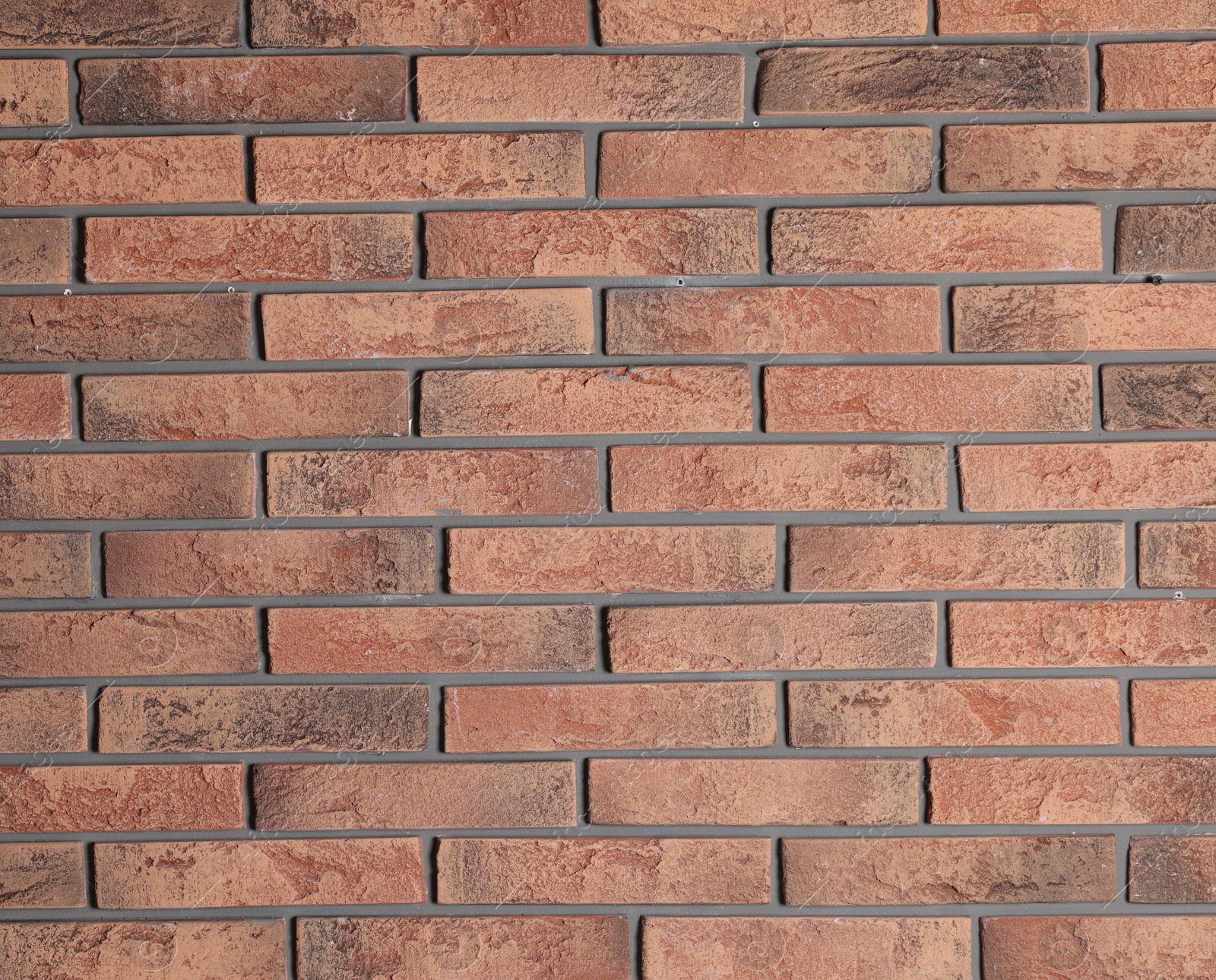 Texture of red brick wall as background, closeup Photo of Texture of red brick wall as background, closeup