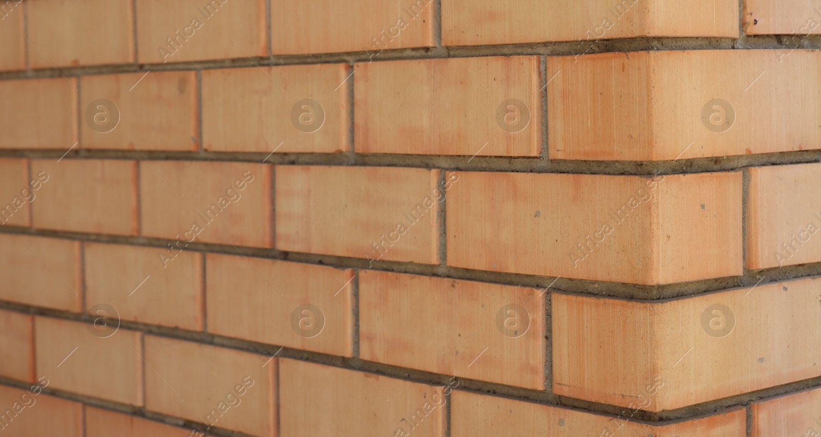 Photo of Texture of red brick wall as background, closeup