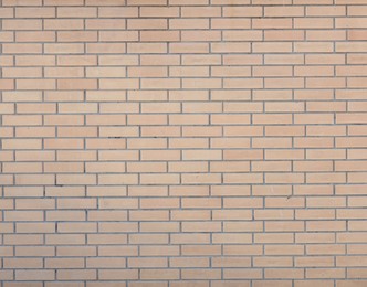 Photo of Texture of red brick wall as background, closeup
