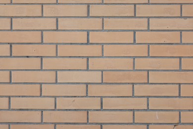 Photo of Texture of red brick wall as background, closeup