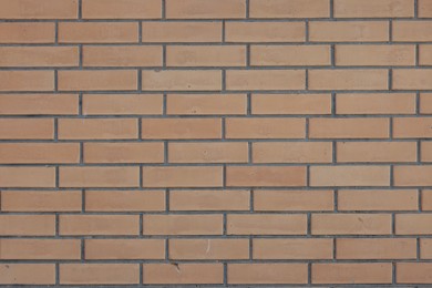 Photo of Texture of red brick wall as background, closeup