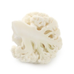Photo of Piece of fresh cauliflower floret isolated on white