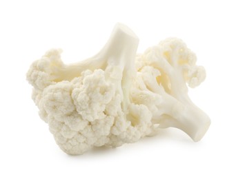 Photo of Fresh raw cauliflower florets isolated on white