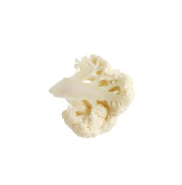 Photo of Piece of fresh cauliflower floret isolated on white