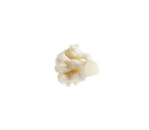 Photo of One fresh cauliflower floret isolated on white