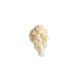 Photo of One fresh cauliflower floret isolated on white