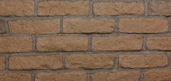 Photo of Texture of brick wall as background, closeup