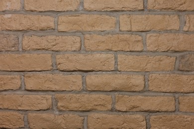 Photo of Texture of brick wall as background, closeup