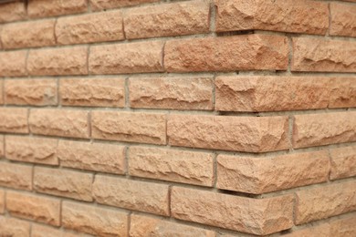 Photo of Texture of brick wall as background, closeup