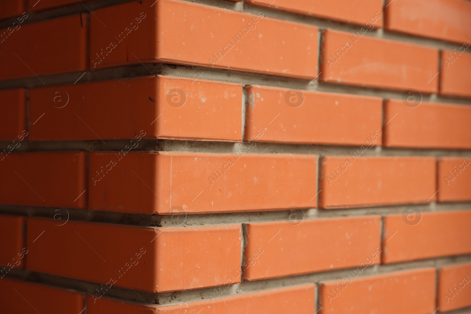 Texture of red brick wall as background, closeup Photo of Texture of red brick wall as background, closeup
