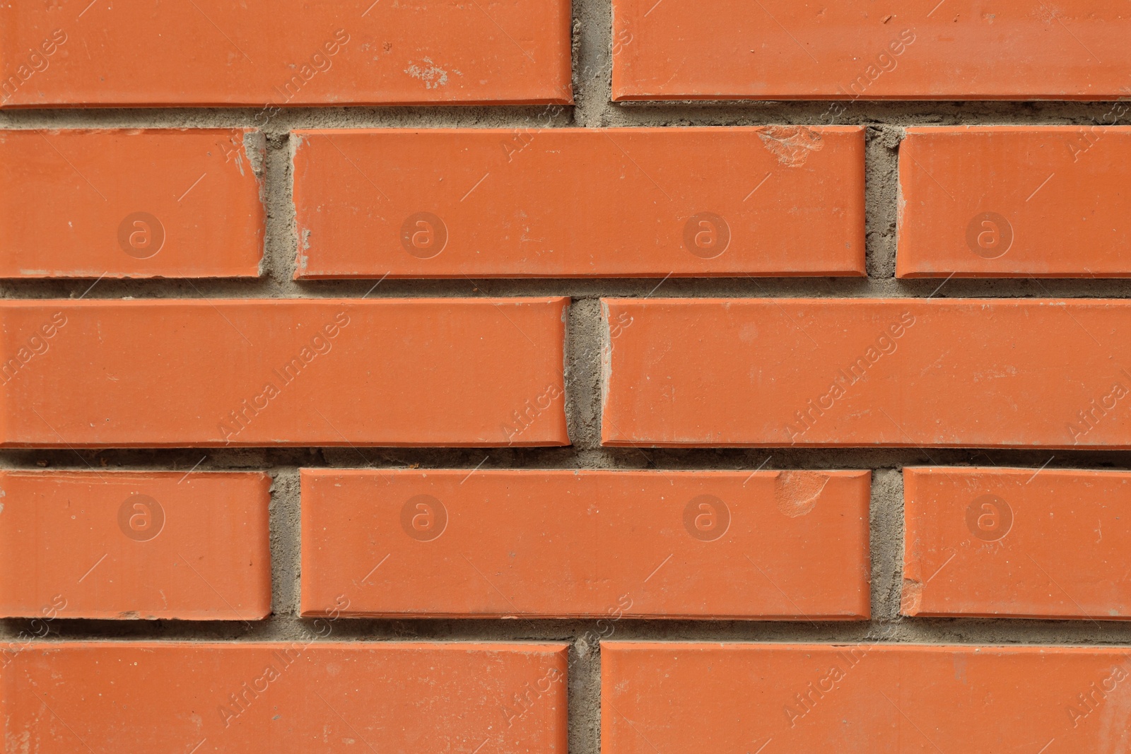 Texture of red brick wall as background, closeup Photo of Texture of red brick wall as background, closeup